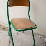 Wooden and metal children's chair