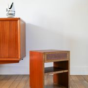 Small teak bedside table, Mid-Century, 1960