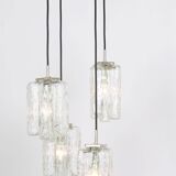 Superb cascading chandelier designed in Murano glass by Kalmar, Austria, 1970s.