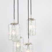 Superb cascading chandelier designed in Murano glass by Kalmar, Austria, 1970s.
