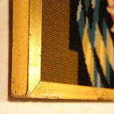 Framed tapestry J.C Duprez colombine
