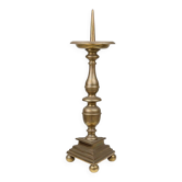 Large French Church Candlestick in Bronze, 1890s