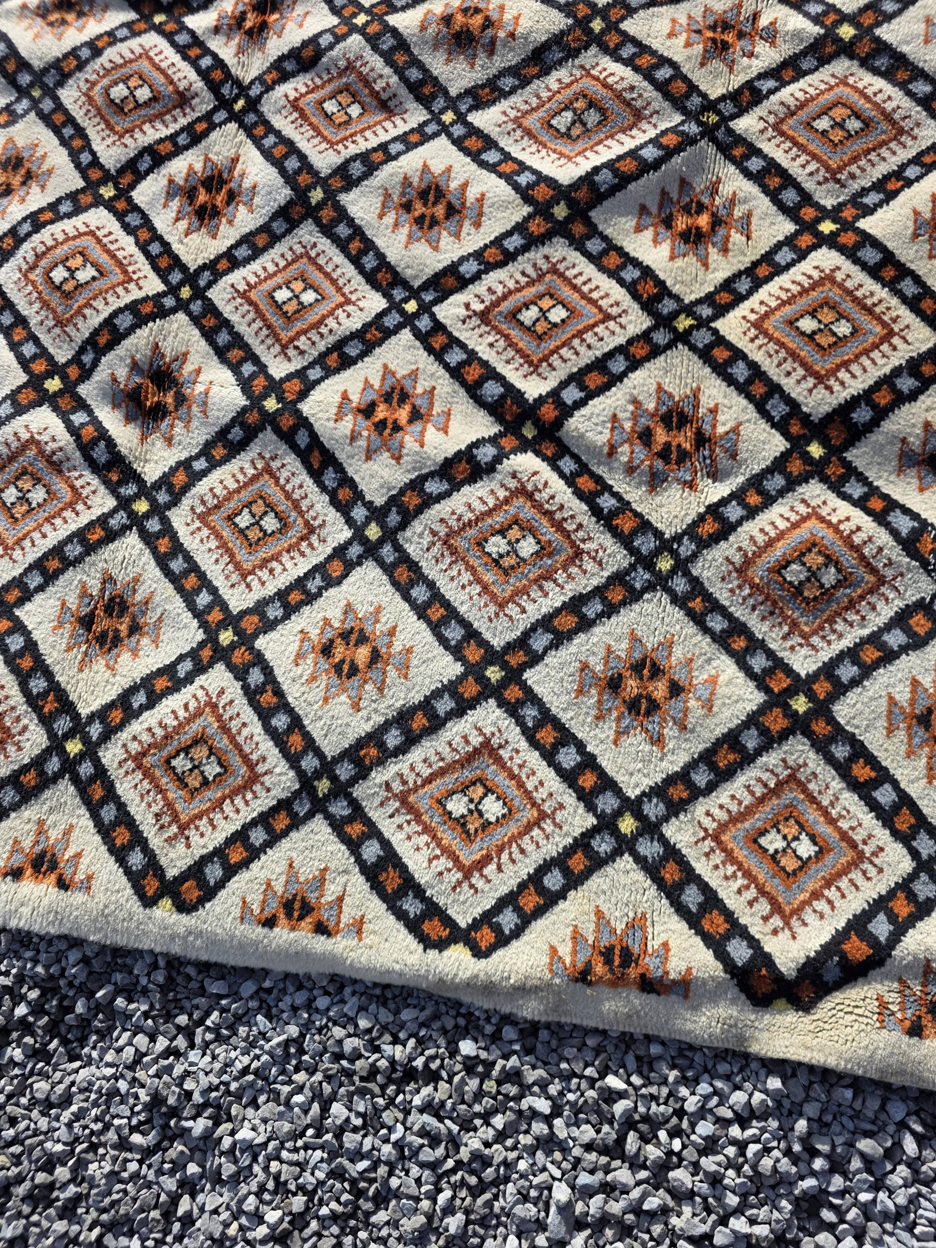 Tapis scandinave en laine des années 60/70