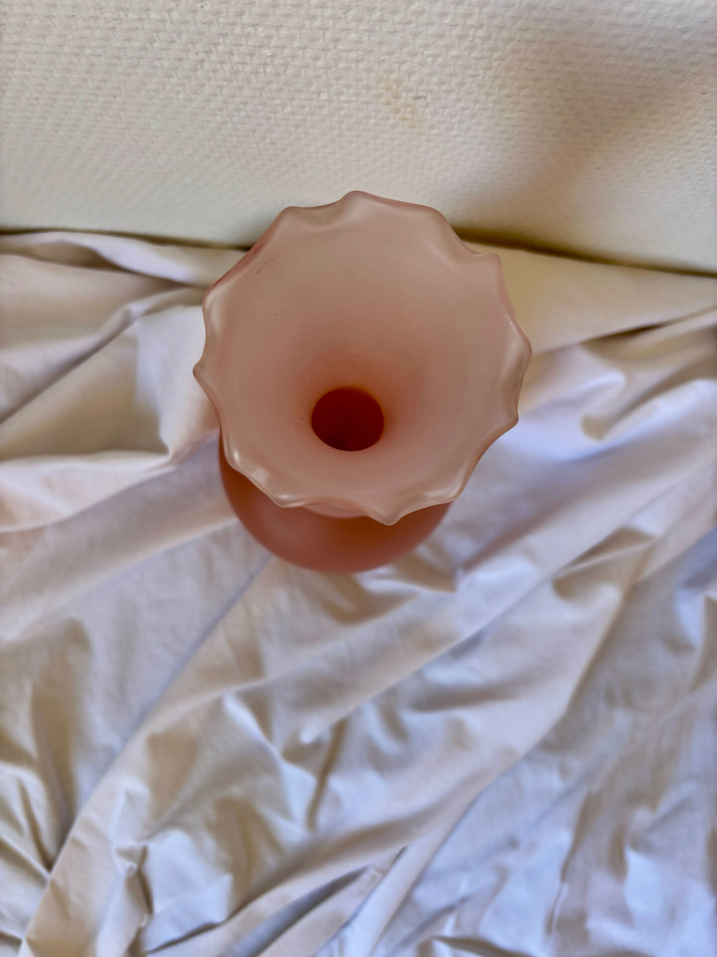 Opaline glass vase