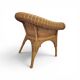 2 x rattan  arm chairs 1980s with original upholstery