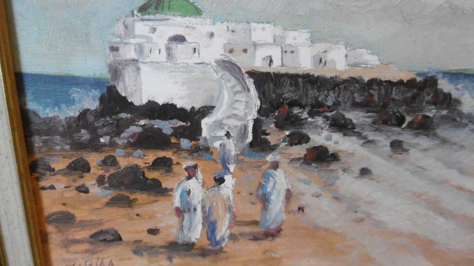 Orientalist painting signed