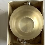 Champagne bucket in silver metal with two handles dimension: height -18cm- diameter -22 cm-