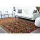 Vintage Turkish Oushak handmade wool cotton red area rug 178x335