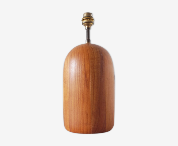 Pied de lampe en bois d'orme