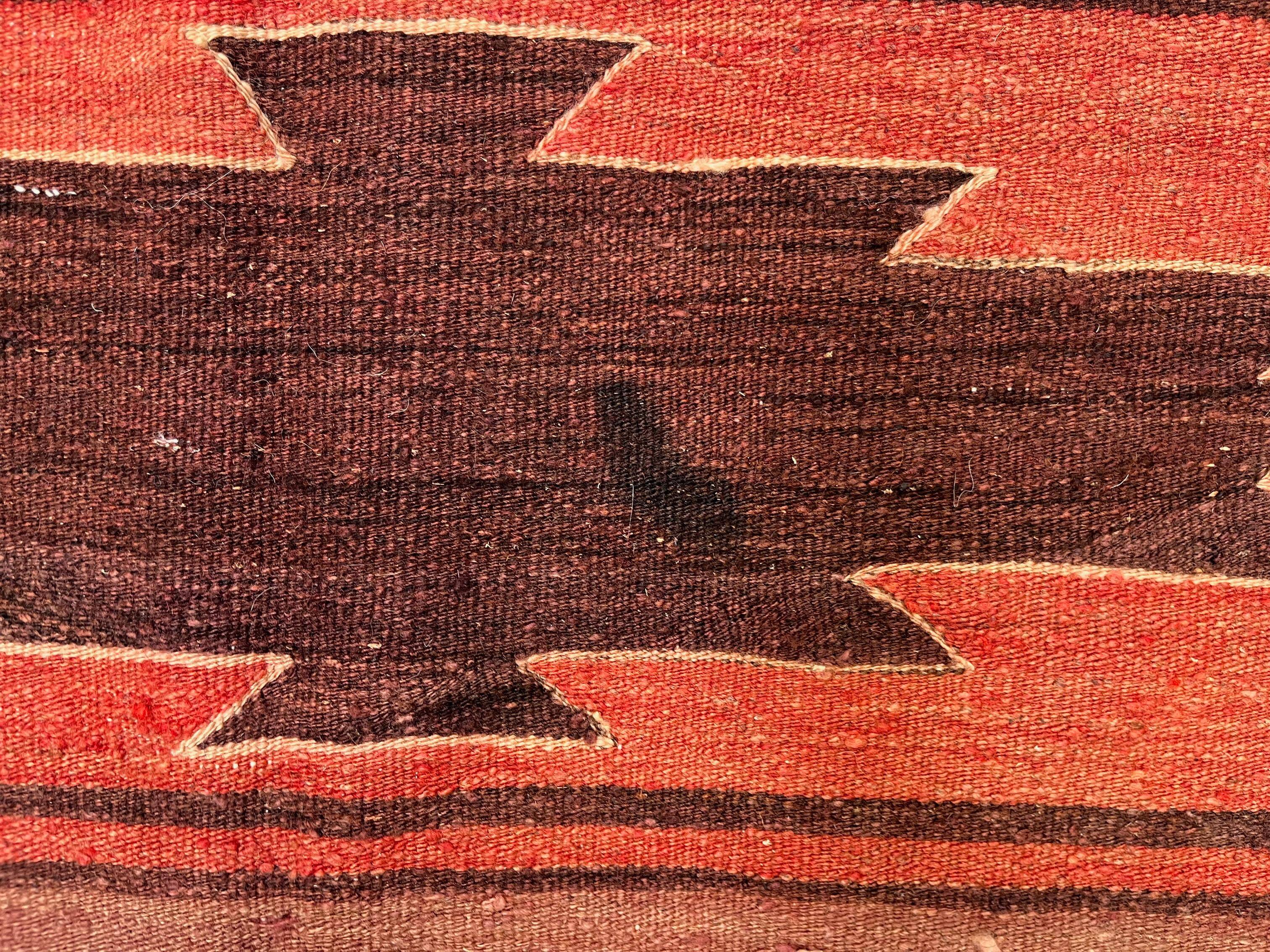 Large Vintage Turkish Kilim Rug 327x167 cm Wool Kelim