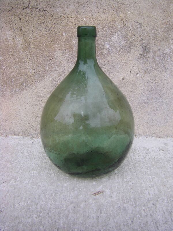 Dame jeanne en verre soufflée