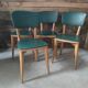 Lot de 4 chaises années 50