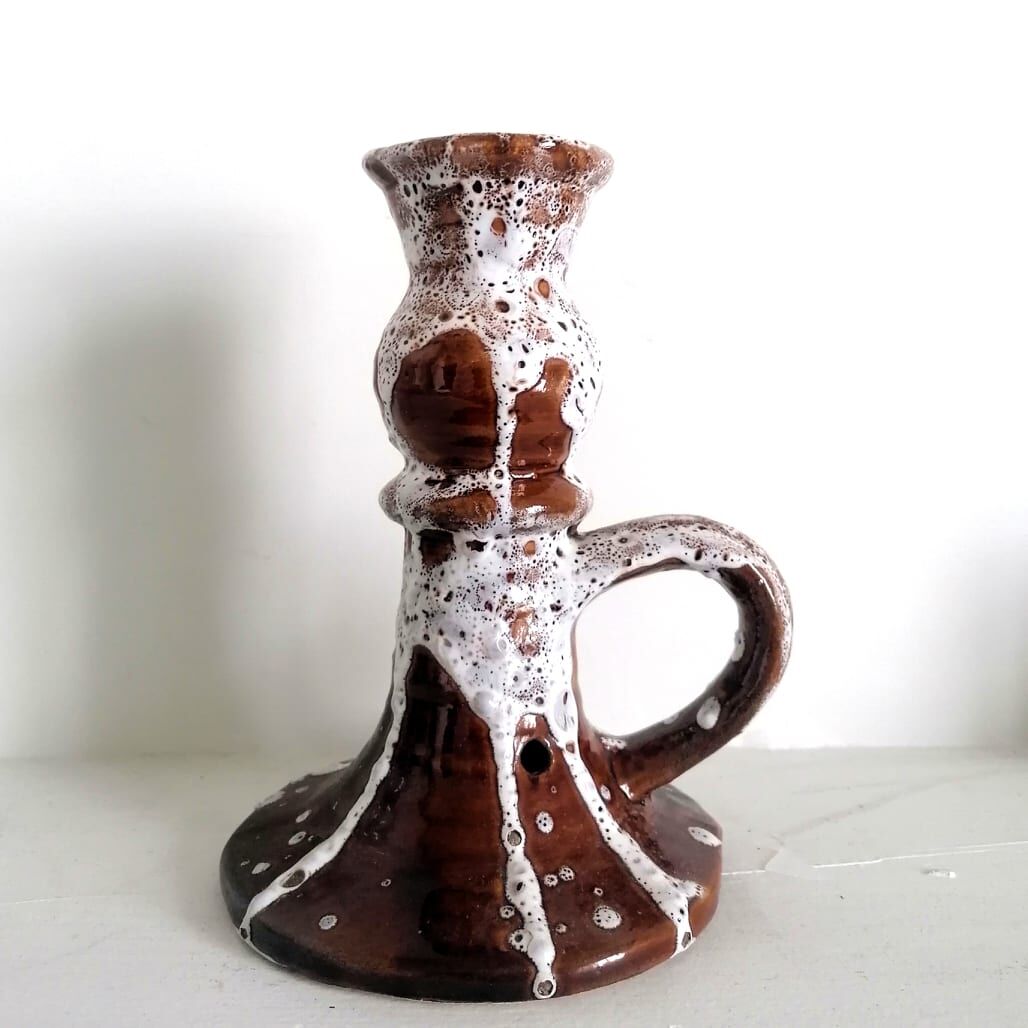 Candle holder fat lava 1960