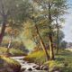 Paysage de forêt signe