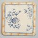 Trivet in Creil and Montereau faience, Japonese-style decoration.