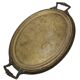 Antique Polish oval guilloché tray from Jarra, 1890s