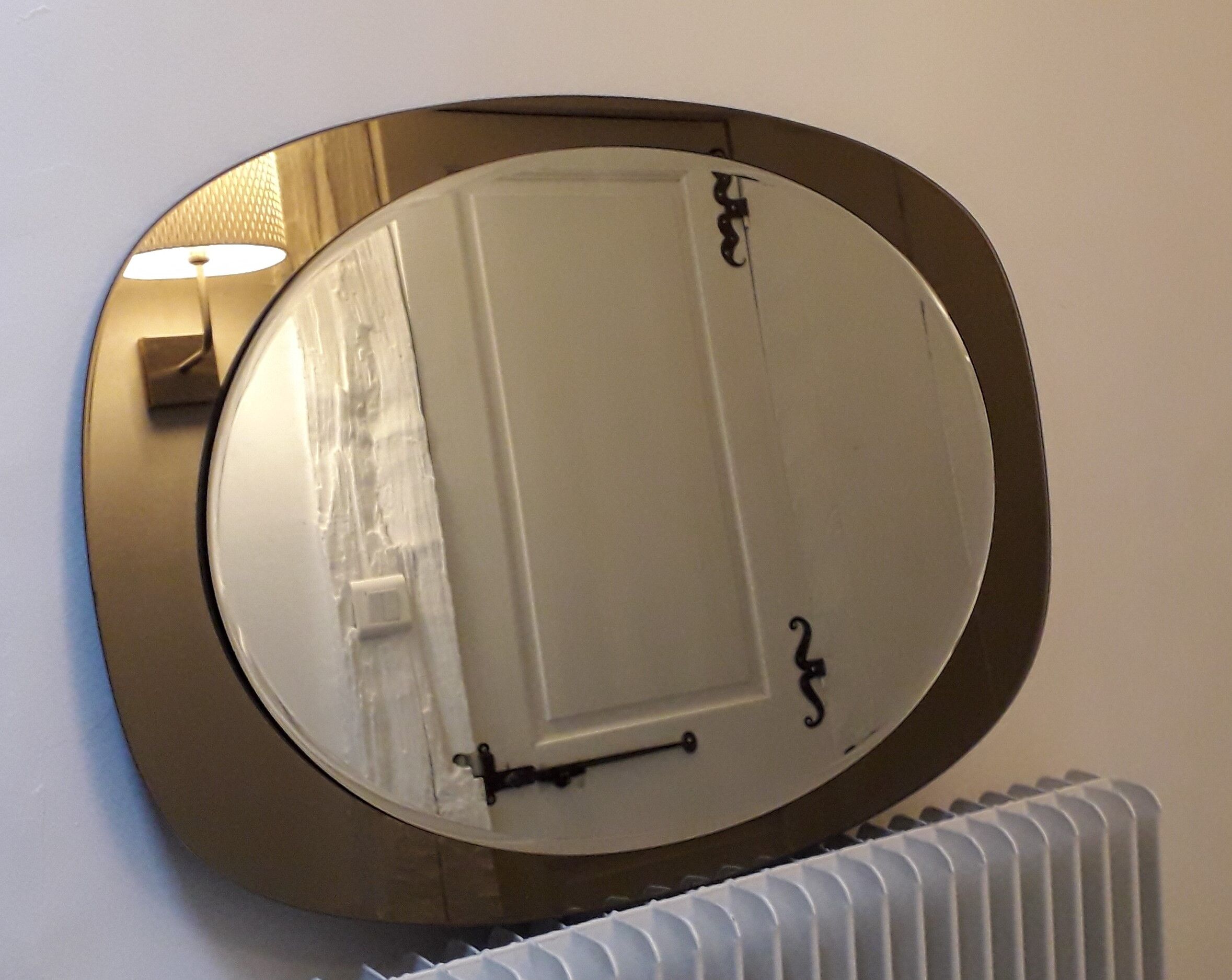 Mirror two-tone 70s - 51x71cm