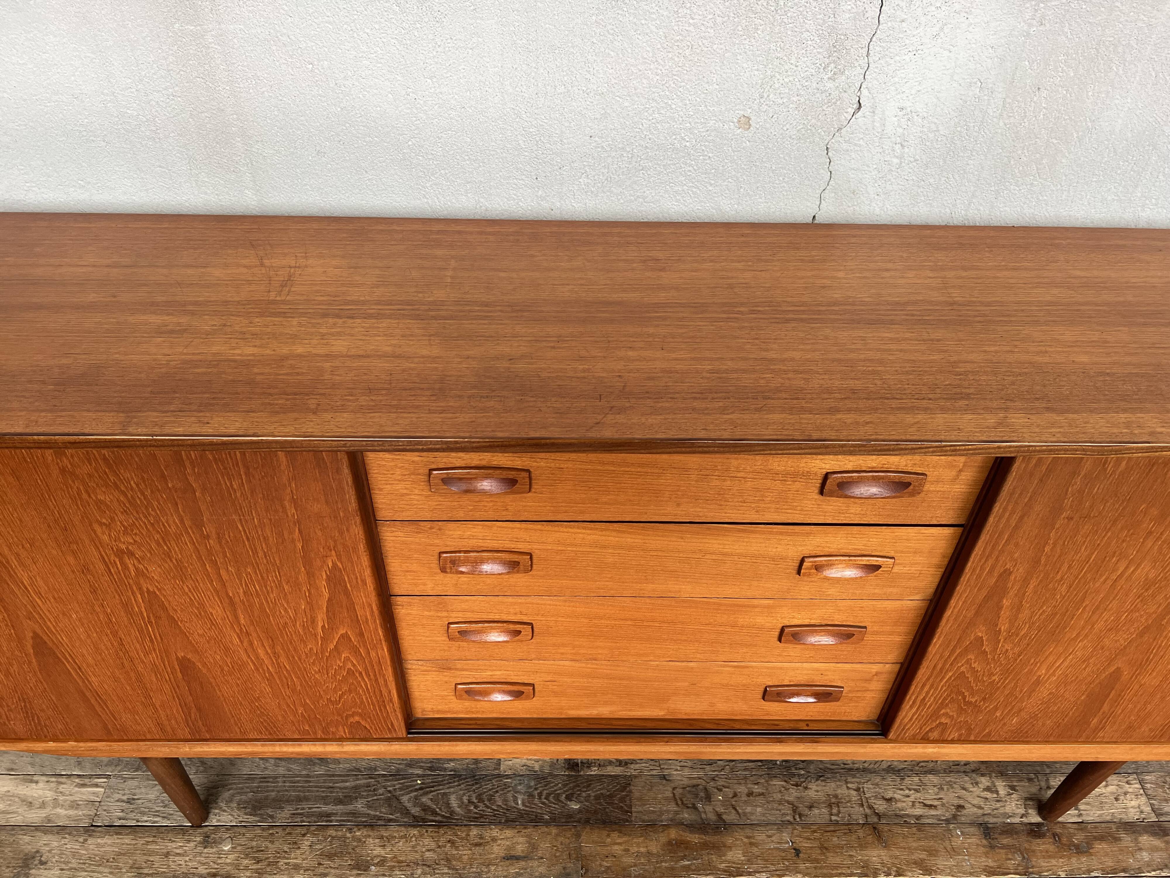 Scandinavian sideboard in vintage teak design 1960