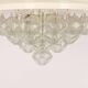 Large rare pagoda glass ceiling lamp by Kalmar, Austria, 1960s.