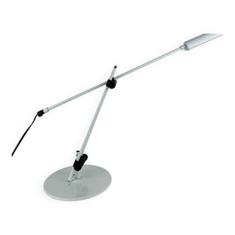 Veneta Lumi articulated desk lamp, white metal, 1980s