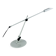 Veneta Lumi articulated desk lamp, white metal, 1980s