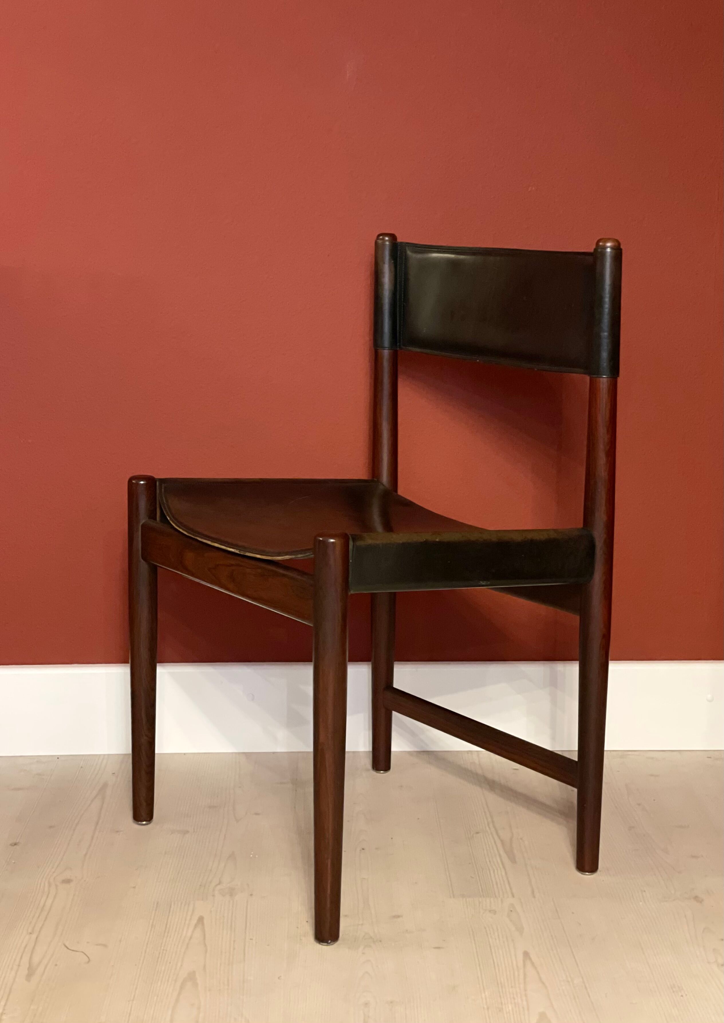 Palisander Leather Chair by Kurt Ostervig  for Sibast