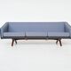 Illum Wikkelso model ML-90 three-seater sofa Laursen Denmark 1960