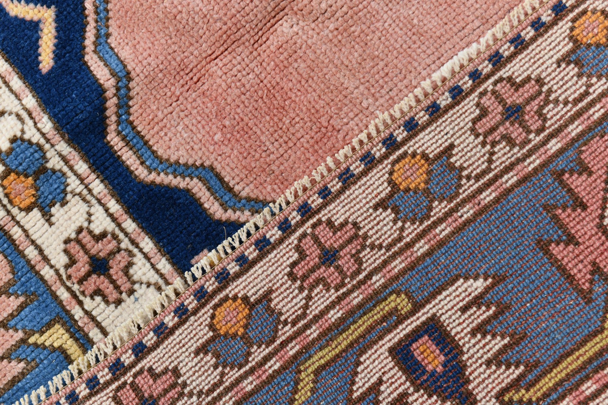 6x9 oushak vintage rug, 186x267cm