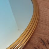Gold round mirror top