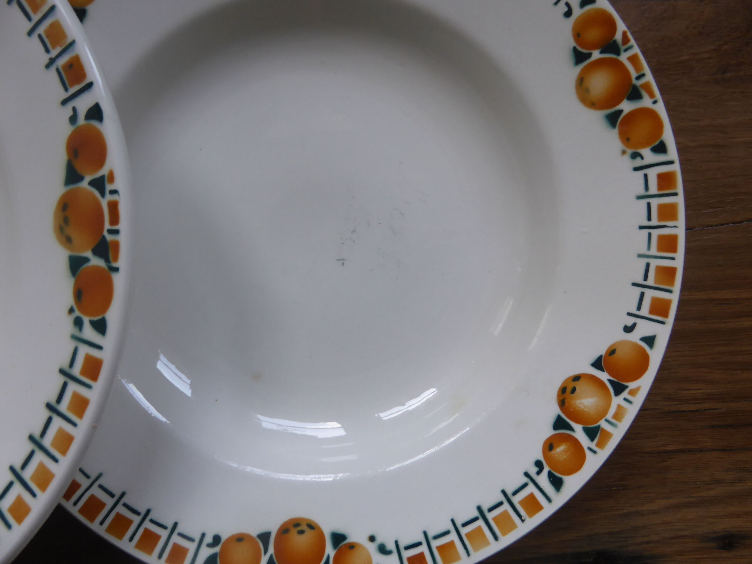Set de 6 assiettes creuses de Céranord St Amand modèle Cotentin