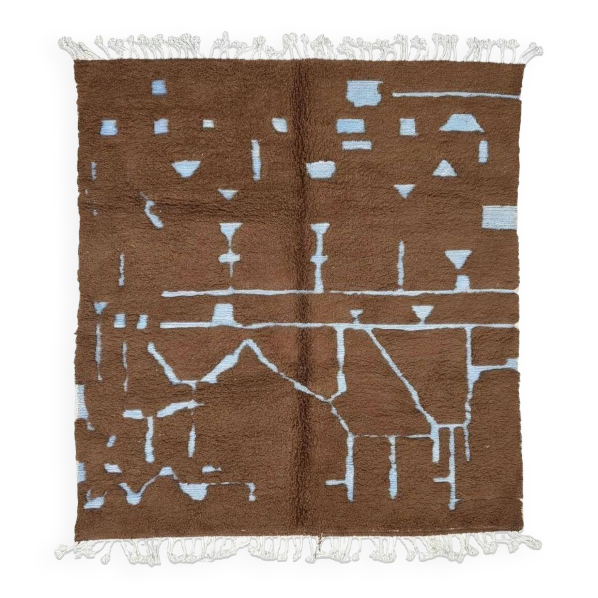 Moroccan Rug Brown Chocolate - 240 x 220 cm