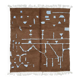 Moroccan Rug Brown Chocolate - 240 x 220 cm