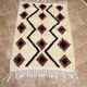 Small Moroccan Azilal rug, authentic vintage Moroccan Berber rug