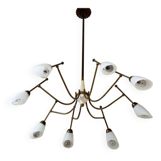 Stilnovo Style Vintage Chandelier from the 60s
