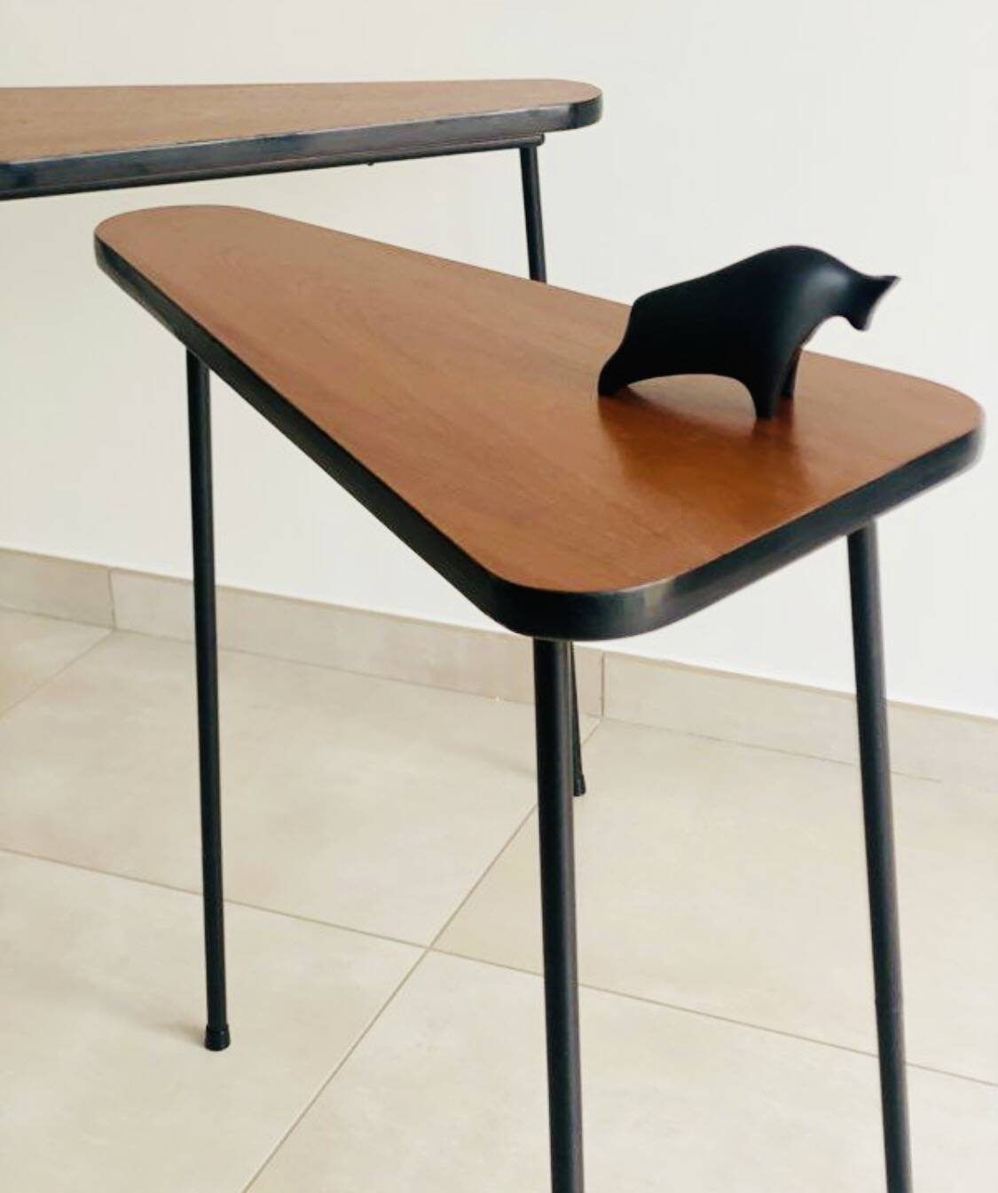 Pair of vintage high consoles