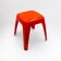 Tabouret ou table d'appoint vintage orange vif, années 1970