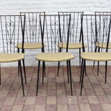 Set of 6 vintage chairs by Colette Gueden