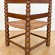 Beaded wood corner chair