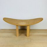 Wooden meditation stool
