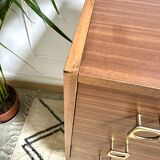 Vintage chest of drawers bobbin feet