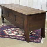 Oak and chestnut storage bench from the late 19th century