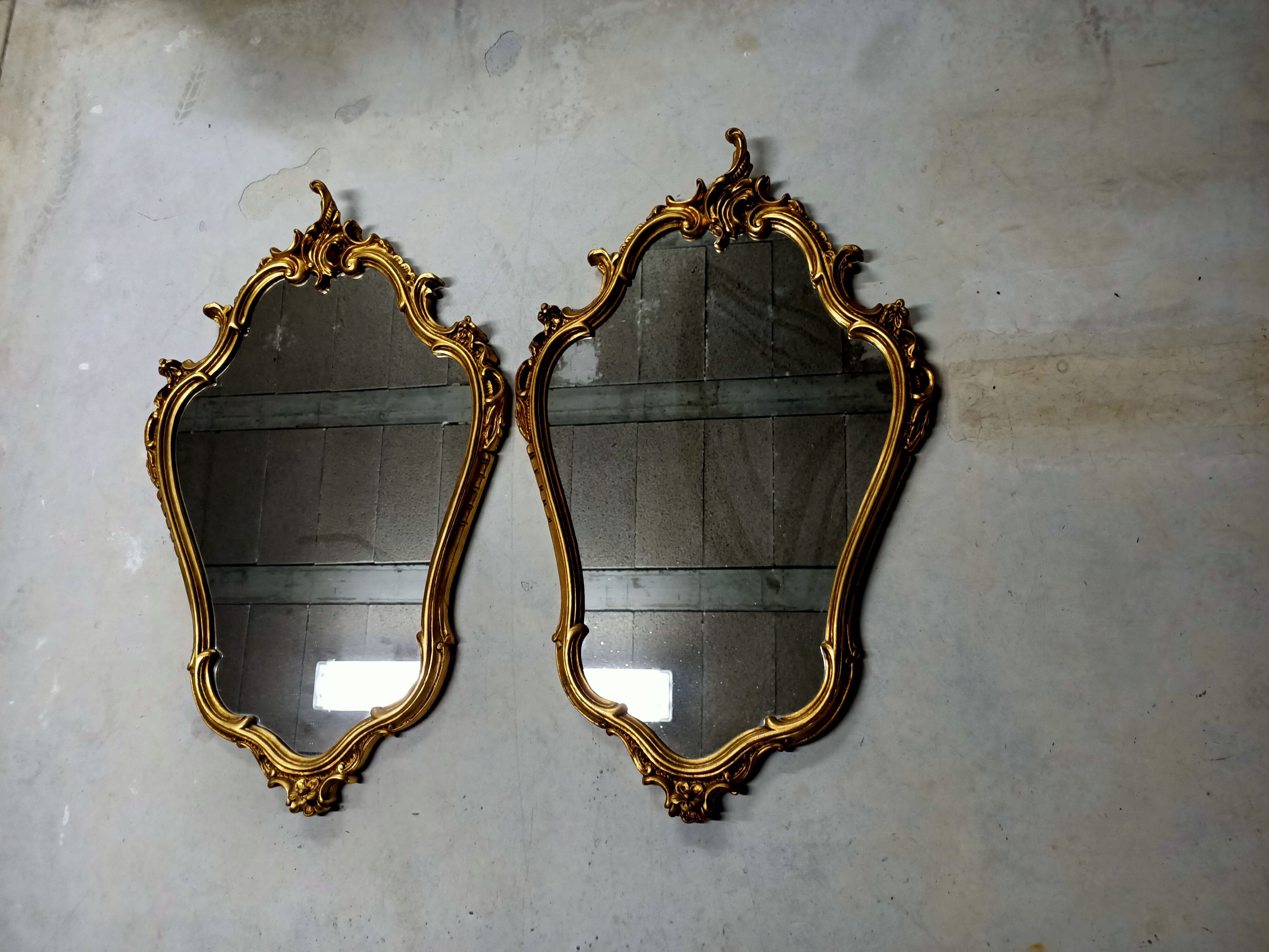 Pair of mirror style rockery 54x85 cm
