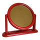 Tiger red plastic table mirror made in holland