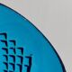 Vase verre bleu
