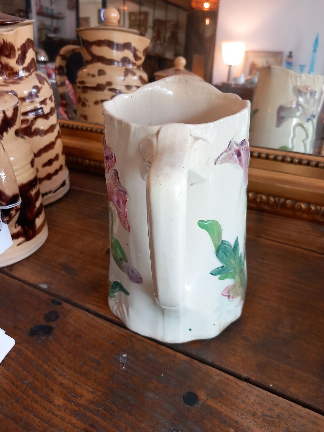 Carafe .slip. decor poppies