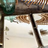 Barber vintage 28x69cm triptych mirror