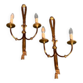Pair of Louis XV style wall lights.