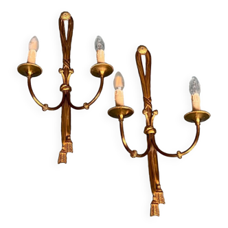 Pair of Louis XV style wall lights.