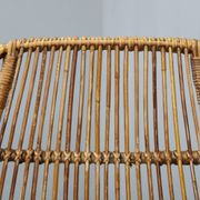 Rare pair of Alan Fuchs for ULUV rattan lounge chairs, Czechoslovakia, 1960s