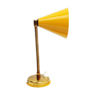 Yellow and gold 60s lamp